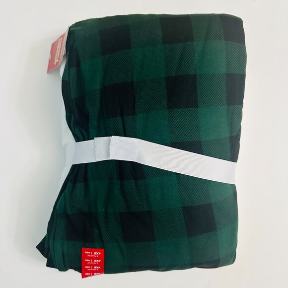 Cuddl Duds Pajamas Papa Bear Jammies Green and Black Check Size 4XB - Picture 2 of 7